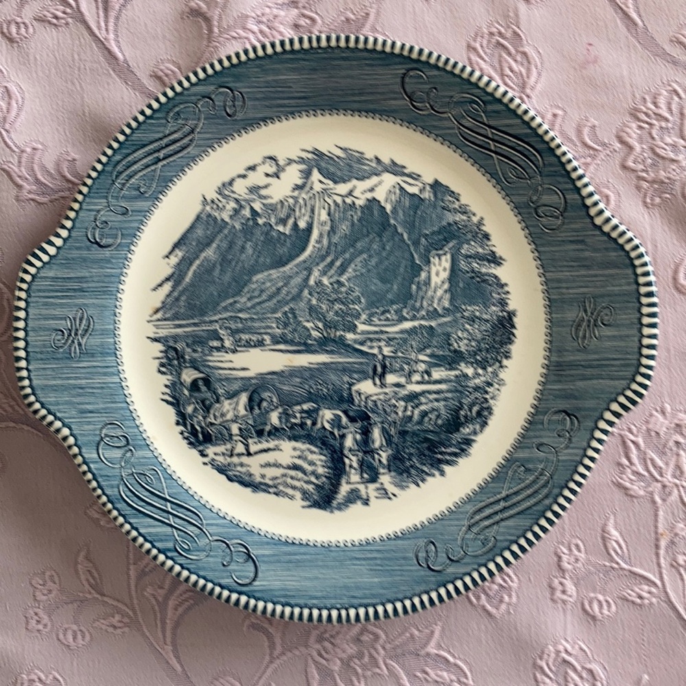 Currier & Ives Serving platter